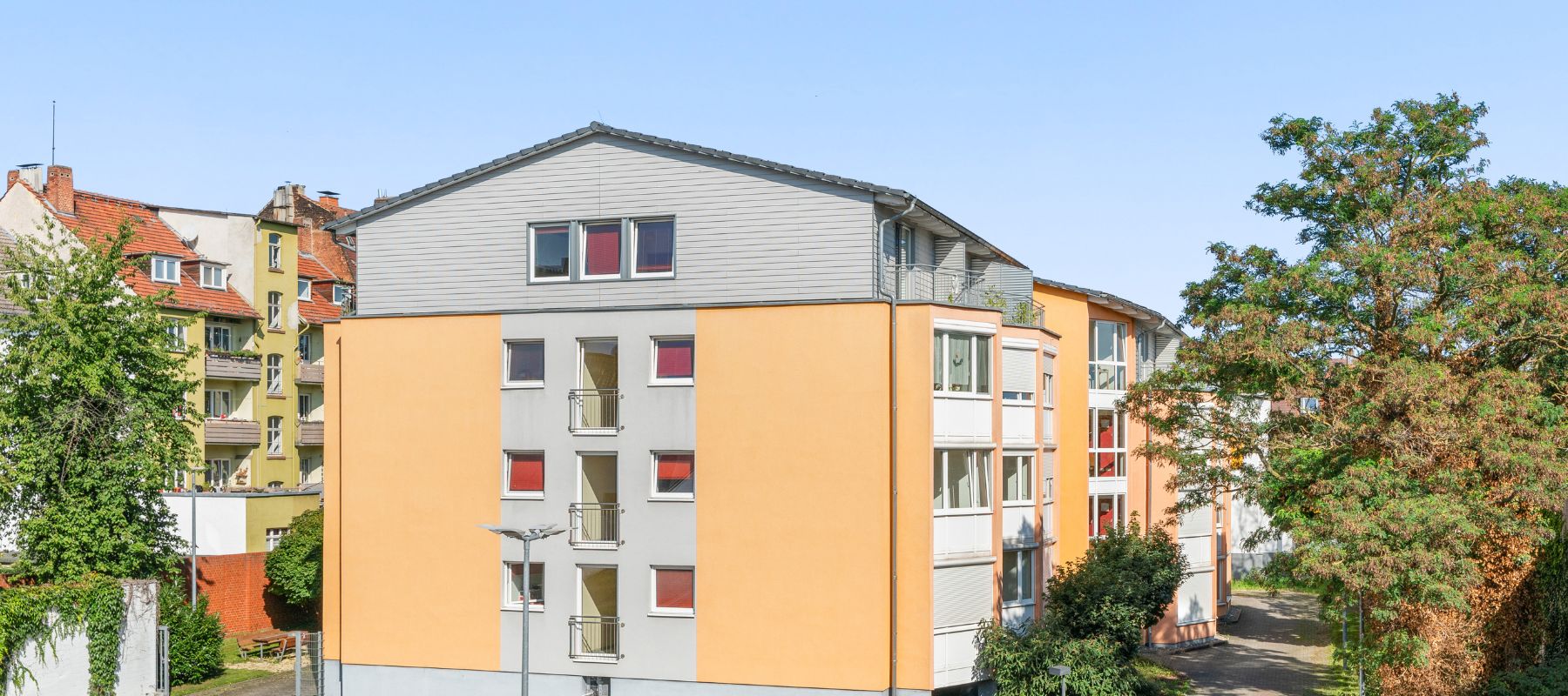 Ansicht des Wohnheims von außen.